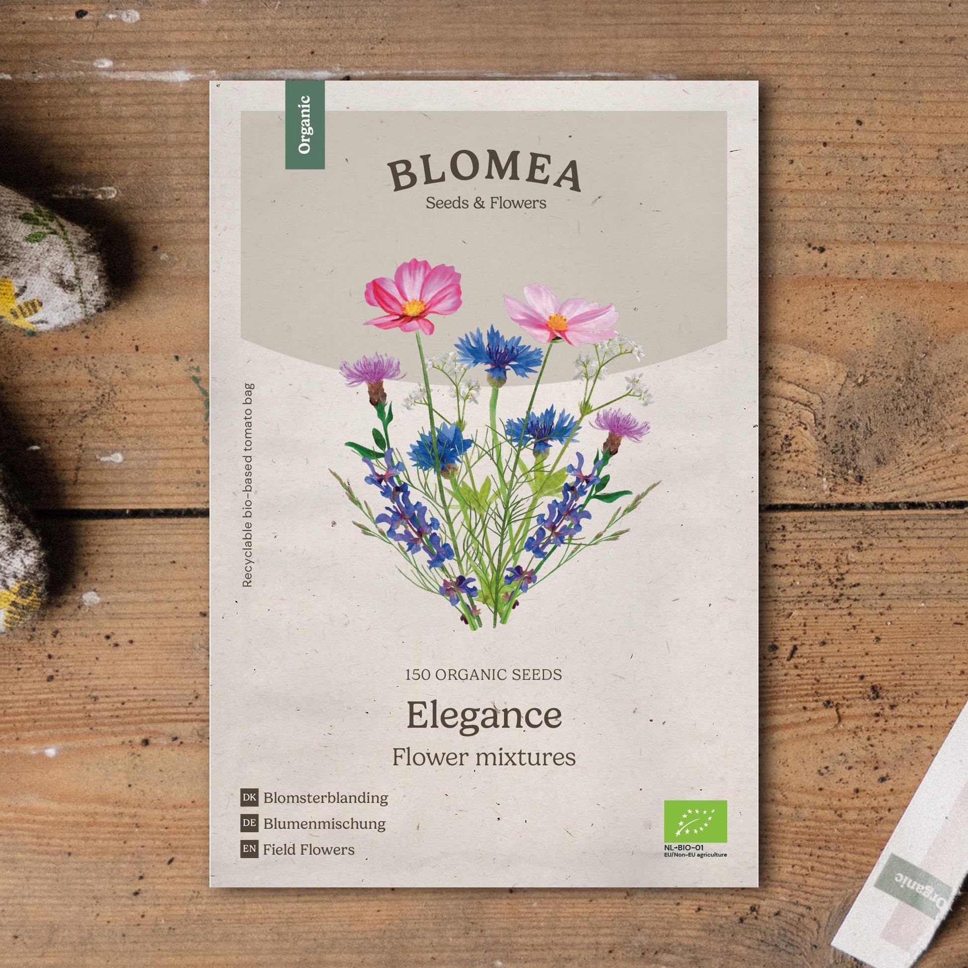 Bloemenmix zaden 'Elegance' - 150 biologische zaden