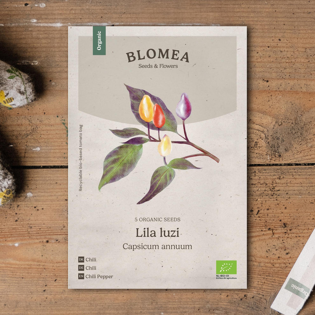 Chilizaden 'Lila luzi' - 5 biologische zaden