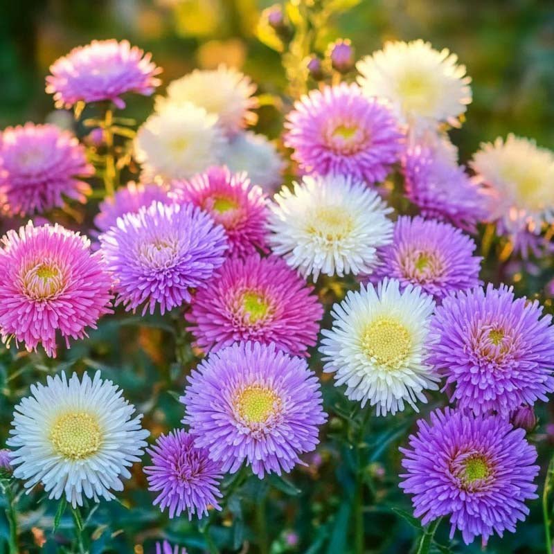 Chinese aster zaden 'Biedermeier' - 125 biologische zaden