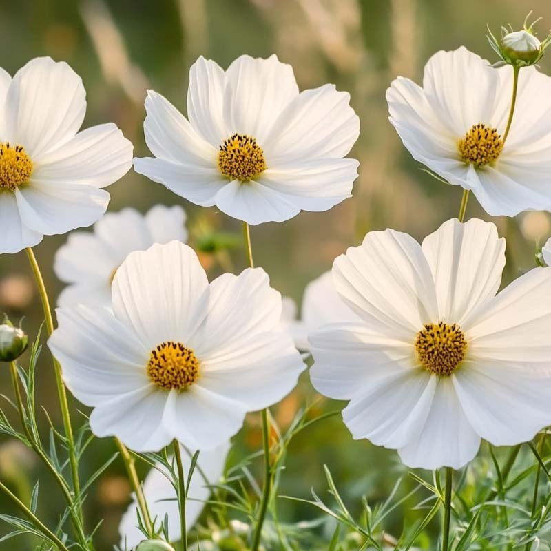 Cosmos zaden 'White Cosmos' - 80 biologische zaden