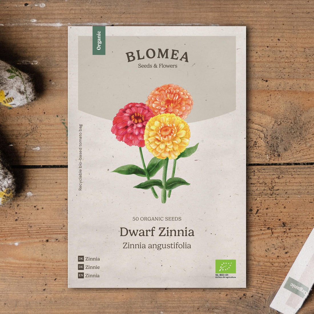 Dwerg - zinnia zaden - 50 biologische zaden