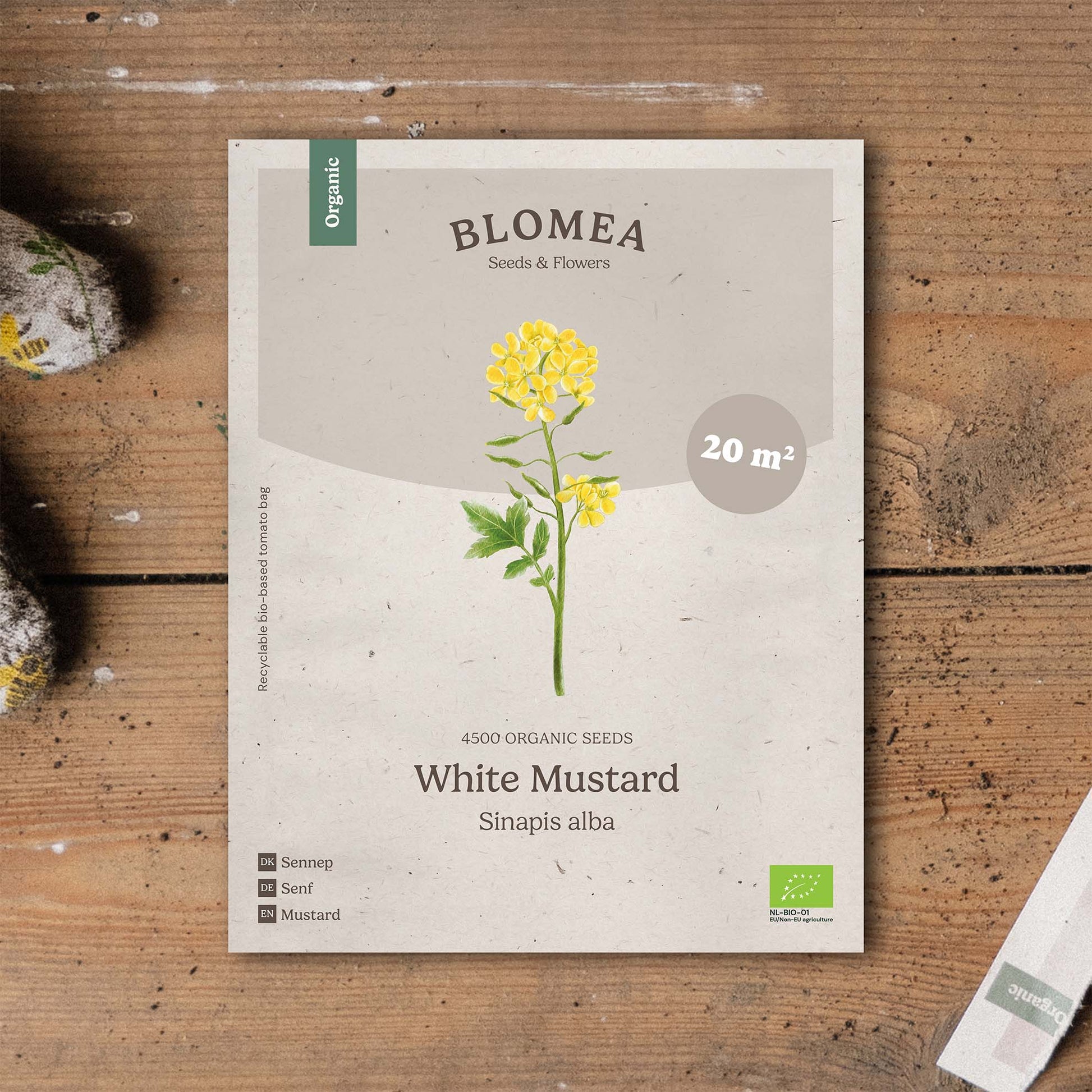 Groenbemesterzaden 'White Mustard' (20 m²)