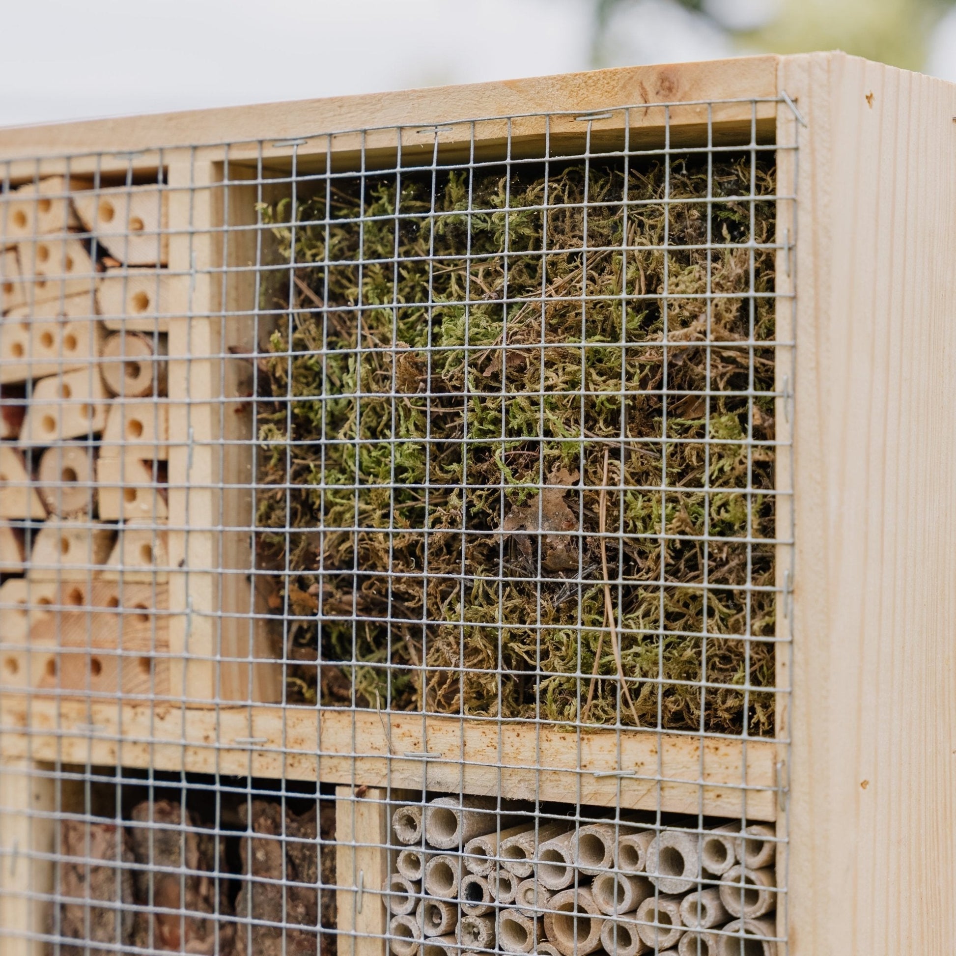 Insectenhotel, natuur, L: 12 cm B: 38 cm H: 43 cm