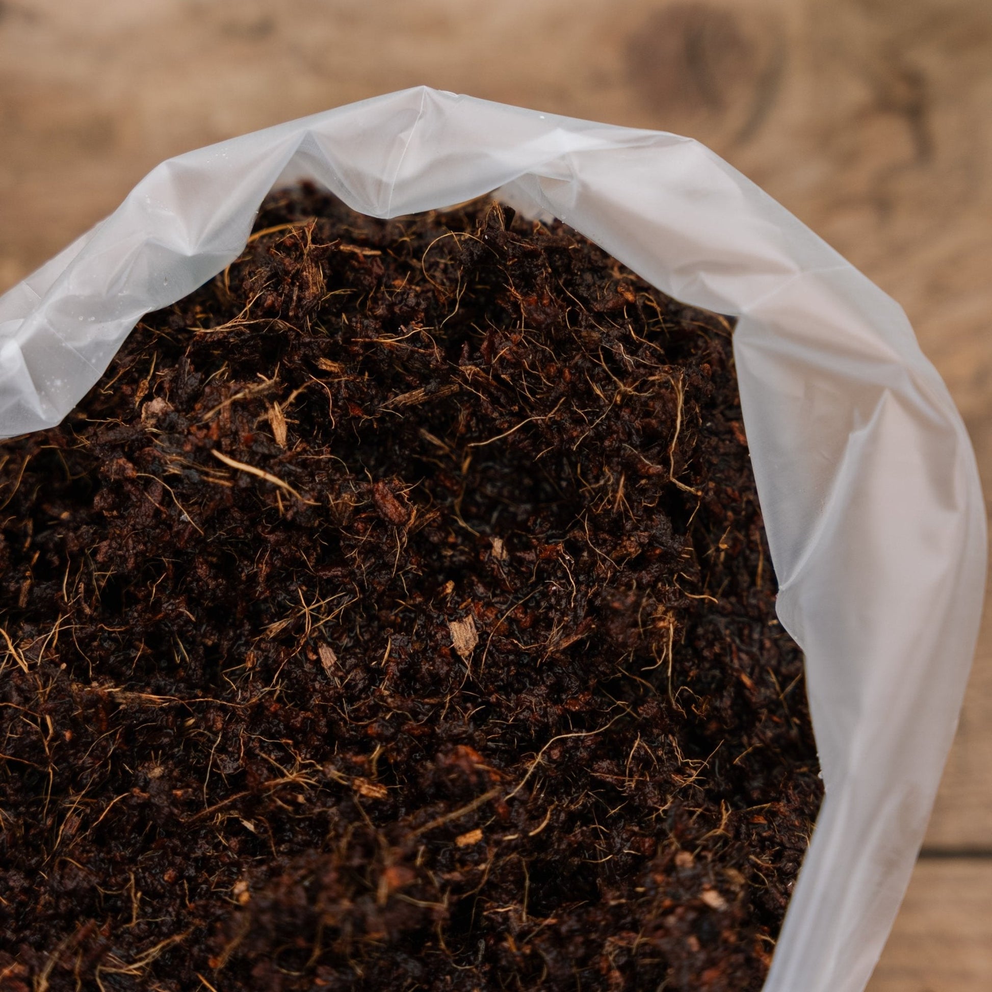 Kokosmulch 1 liter, 10x10 cm