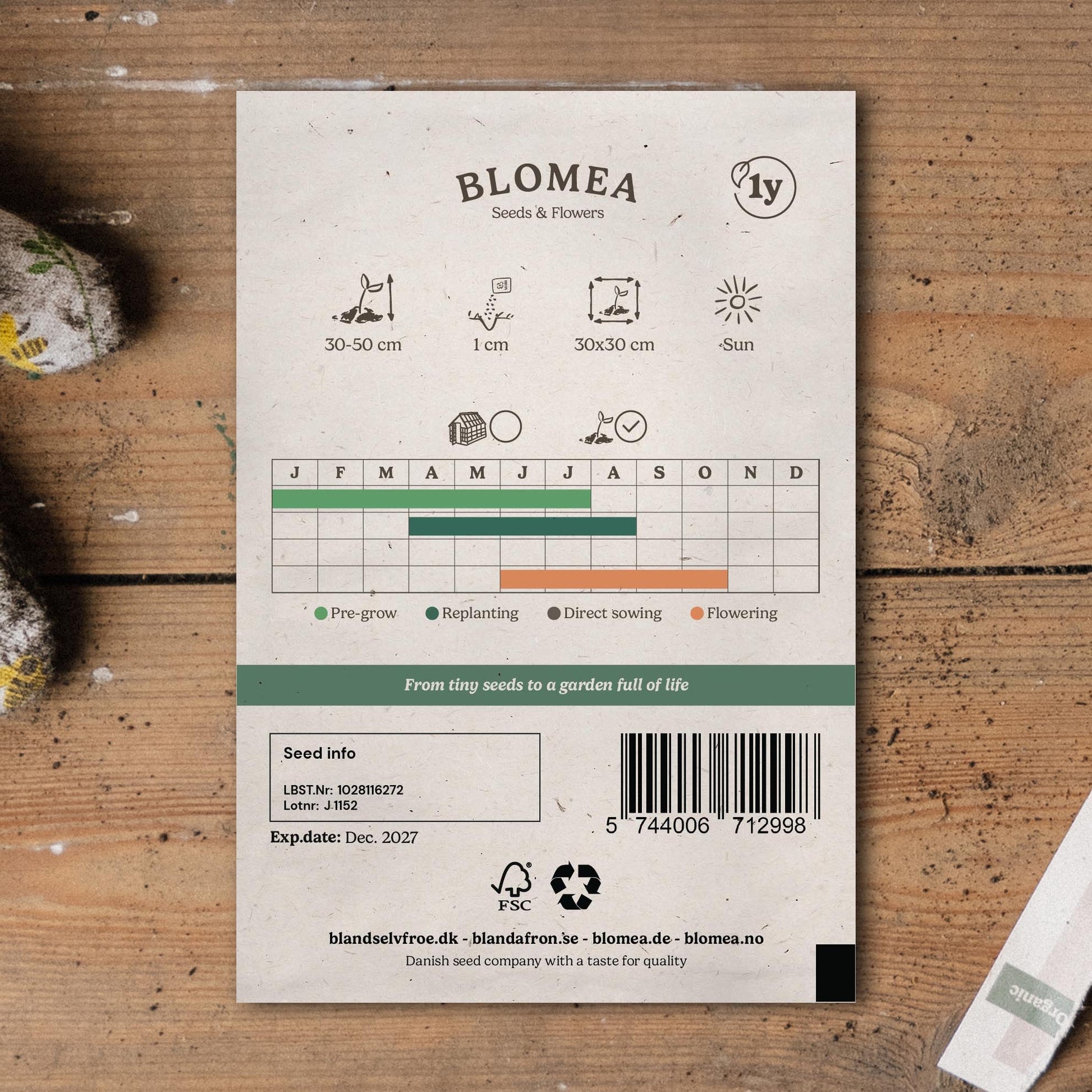 Koolrabi zaden 'Blaro' - 50 biologische zaden