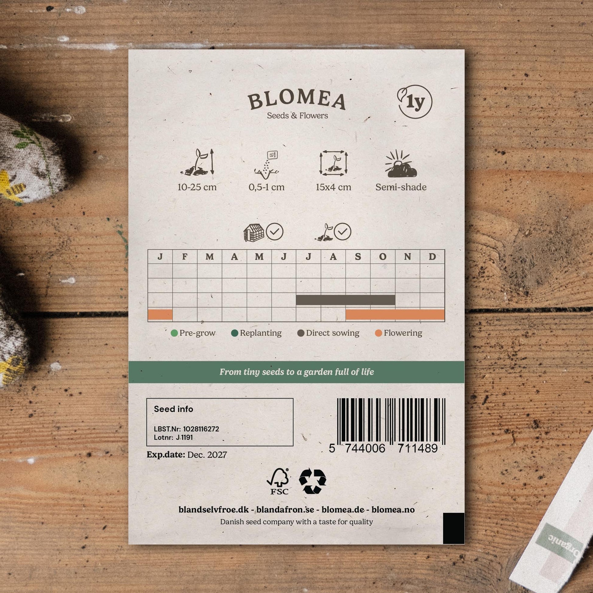 Lentesla zaden 'Grote Noordhollandse' - 200 biologische zaden