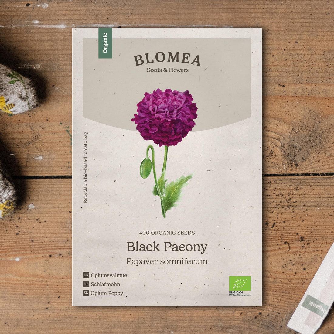 Opiumpapaverzaden 'Black Paeony' - 400 biologische zaden