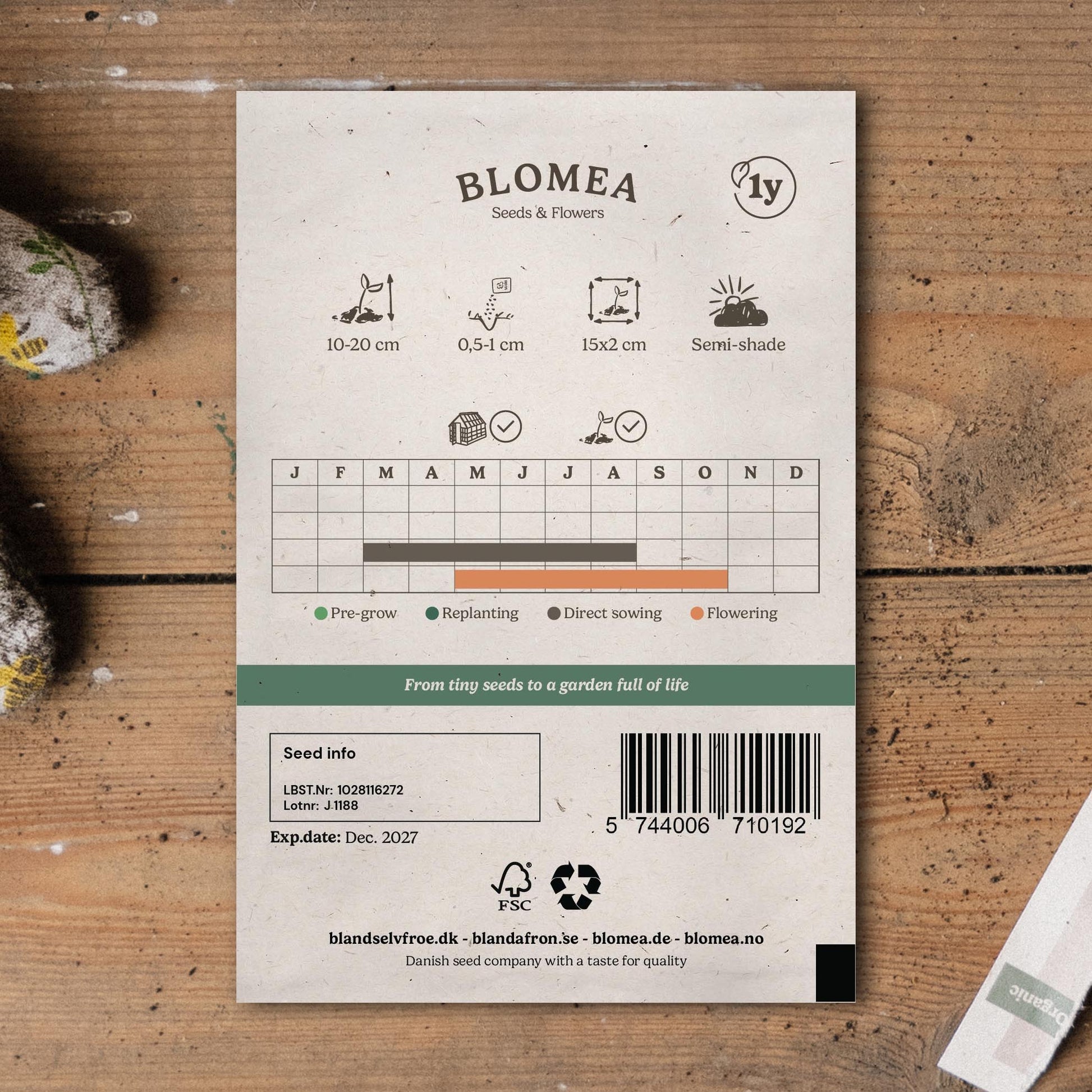 Slazaad 'Mesclun' - 140 biologische zaden