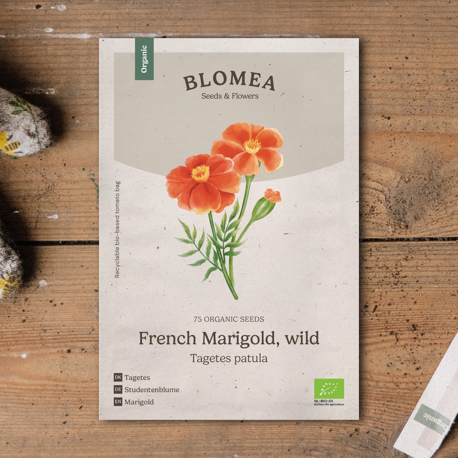 Tageteszaden 'Franse goudsbloem, wild' - 75 biologische zaden