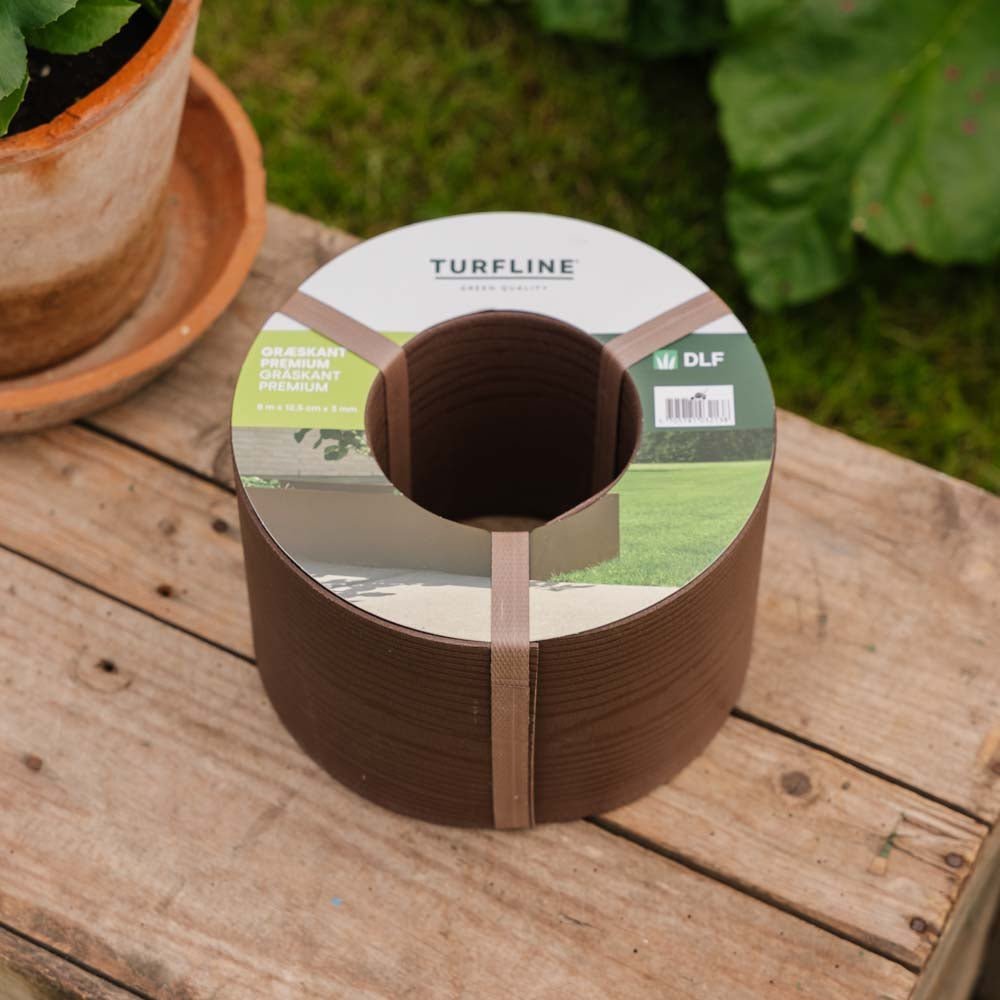Turfline Graskant Premium, bruin, 8m/12,5cm/3 mm