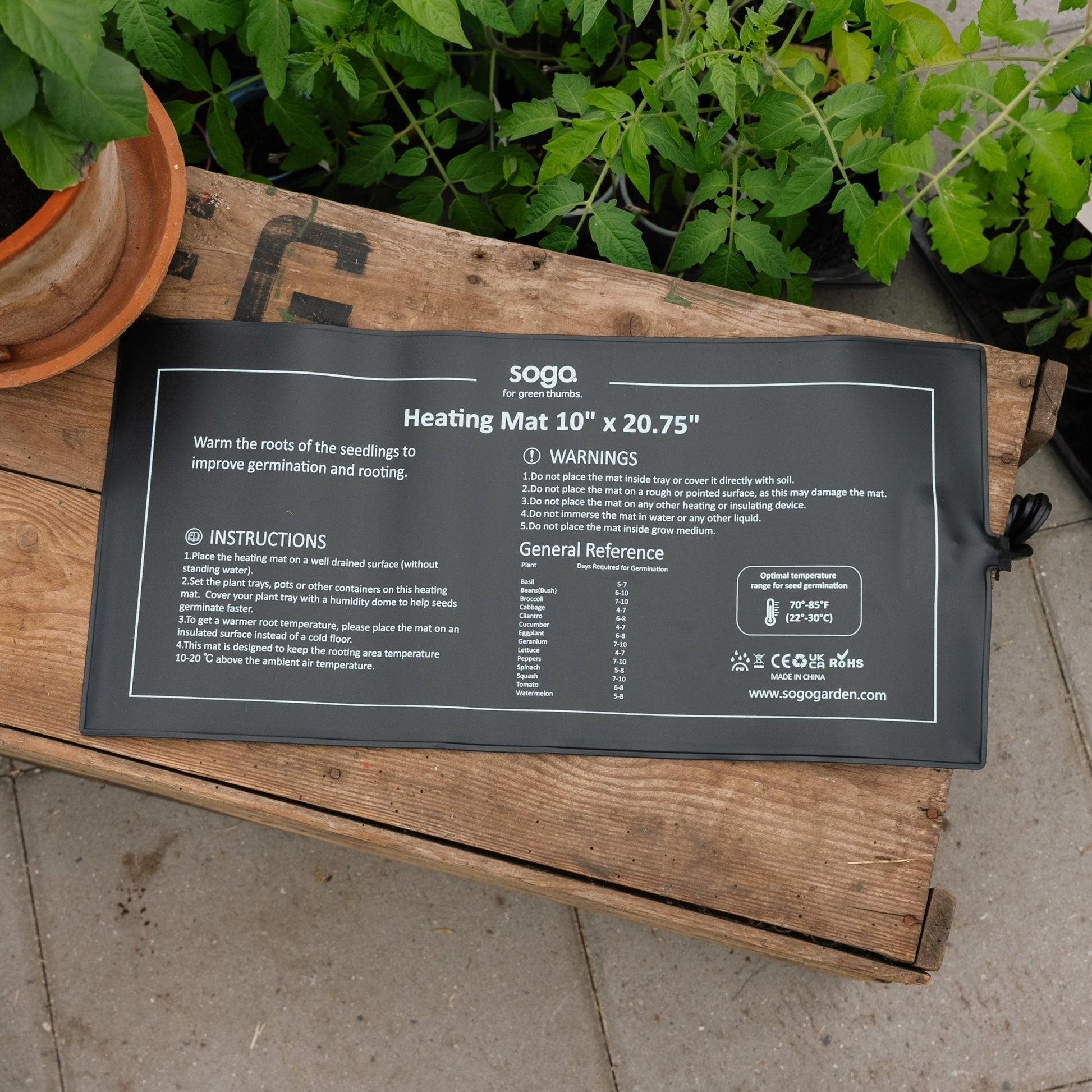 Verwarmingsplaat voor voorkieming, 21W