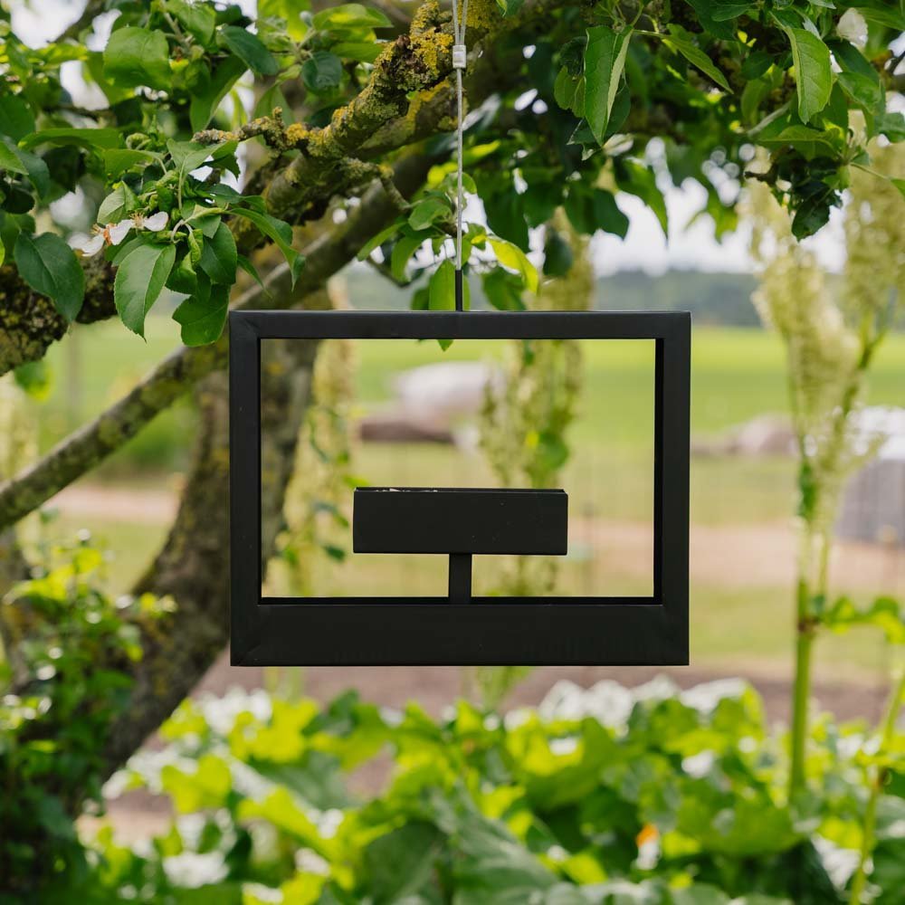 Voederstation vierkant, L: 30 cm B: 6 cm H: 23 cm