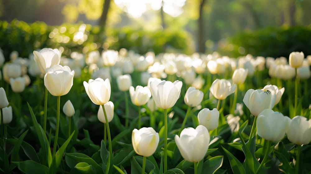 Witte tulpen