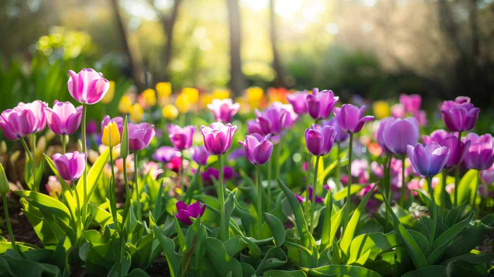 Paarse tulpen