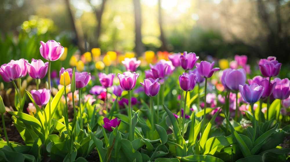 Paarse tulpen - Blomea.be