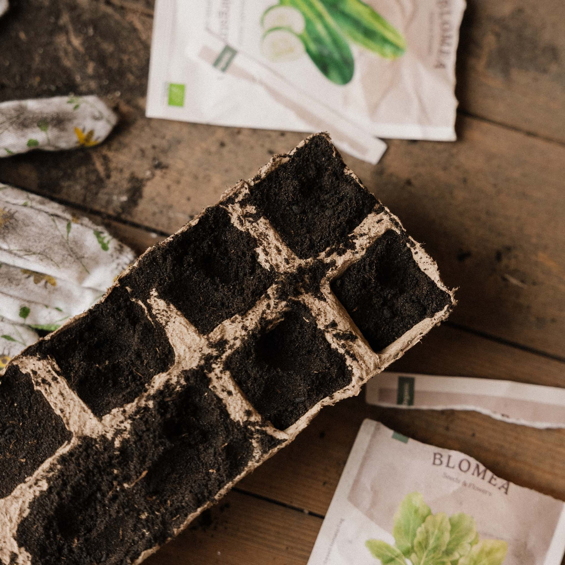 Afbreekbare zaaibak, groot, 4 stuks