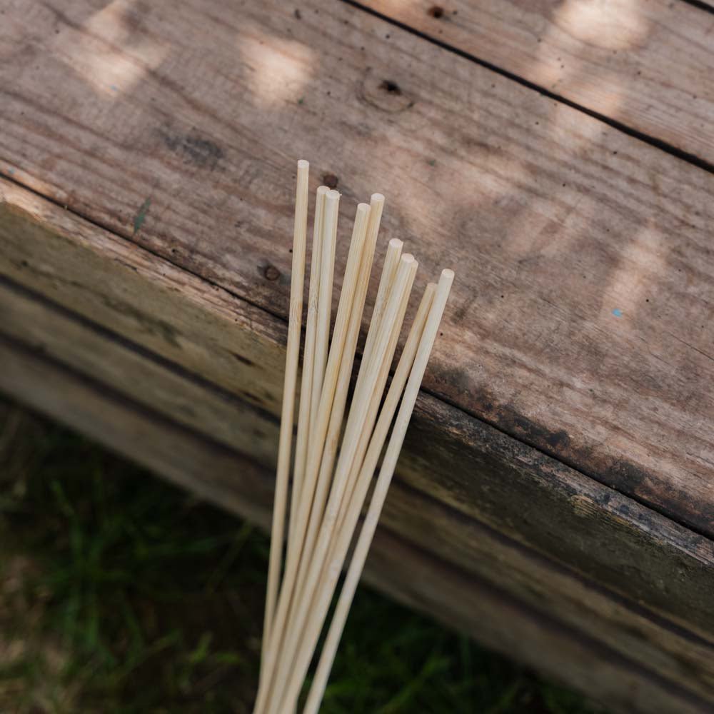 Bloemenstokken. H50 cm 10 st./bundel.