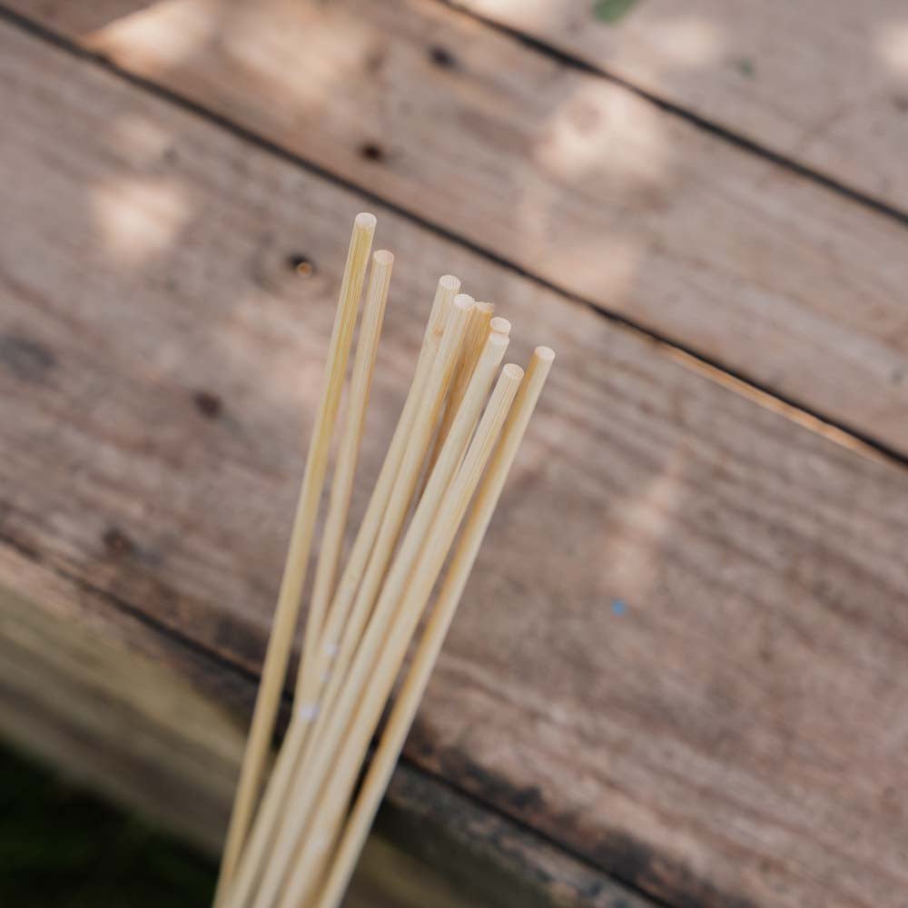 Bloemenstokken. H60 cm 10 st./bundel.