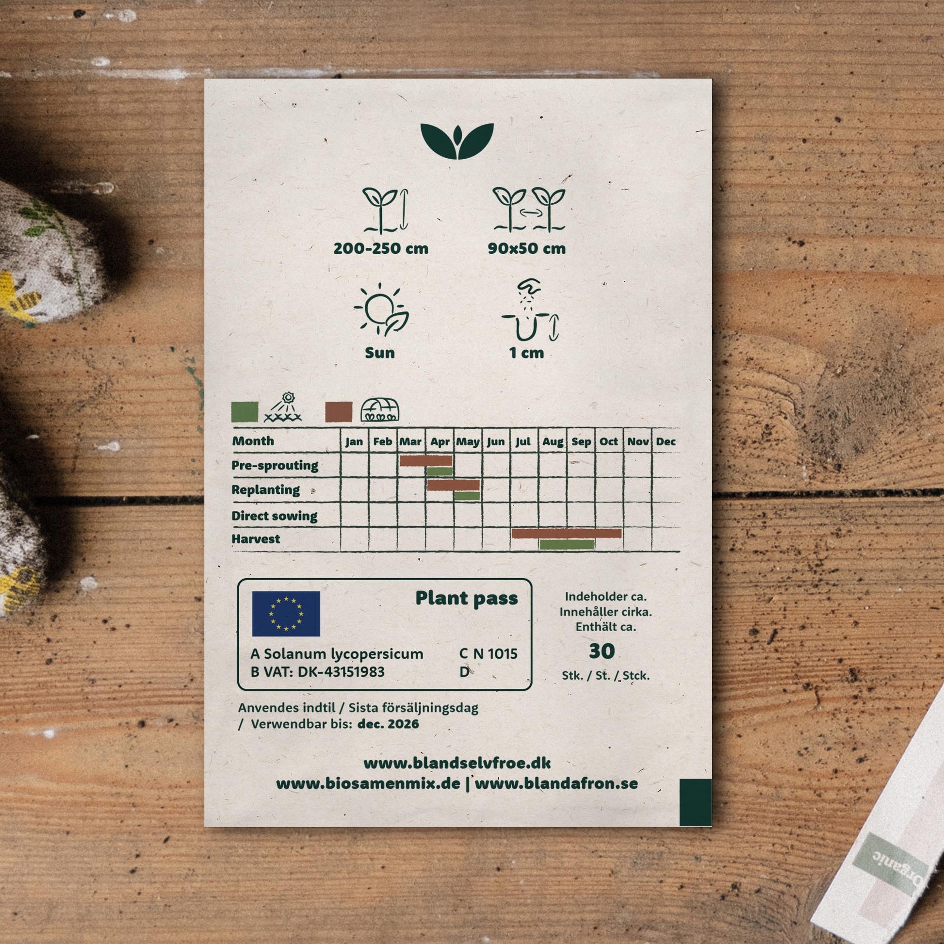 Cherrytomaat zaden 'Cerise' - 30 biologische zaden