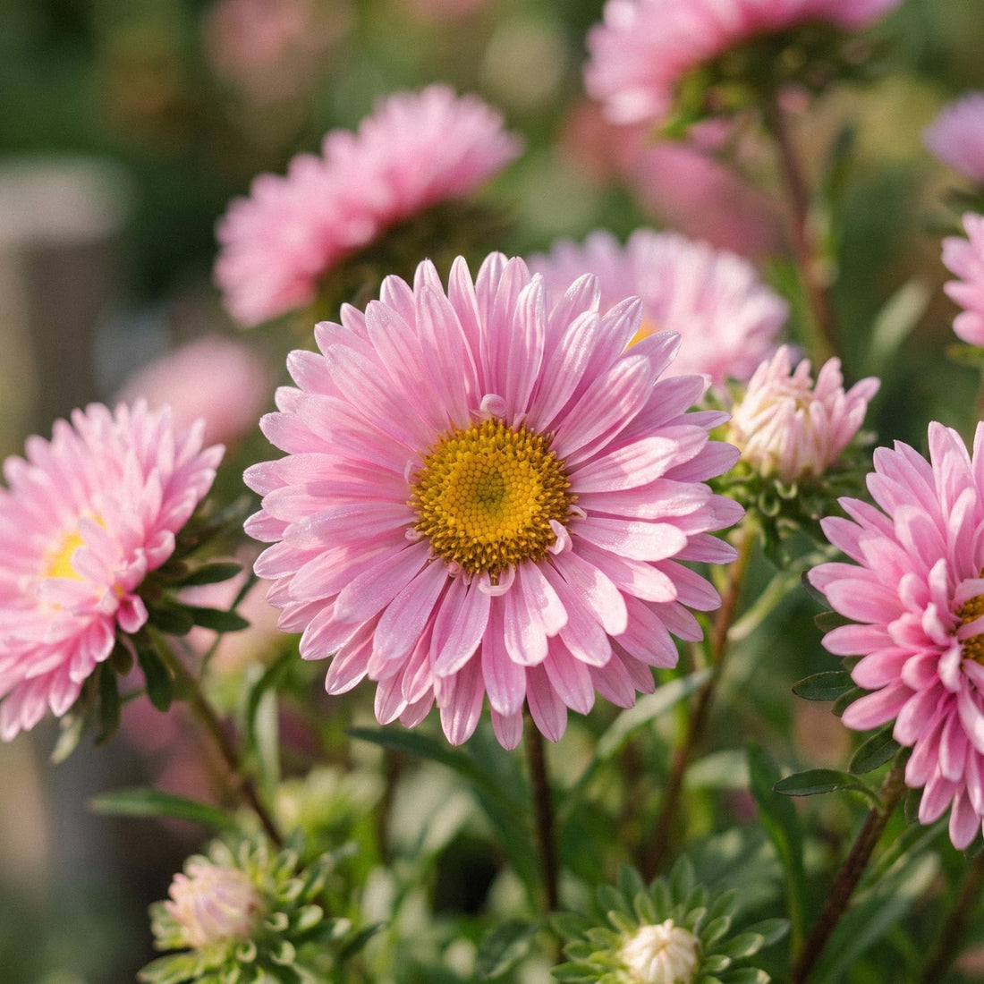 Chinese aster zaden 'Matsumoto Pink' - 50 biologische zaden