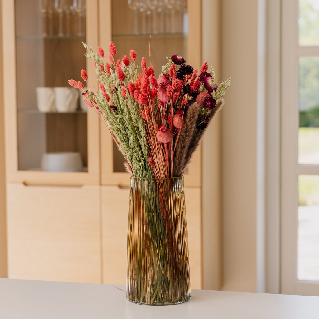 Eeuwigheidsboeket, Zonneschijn, H: 55 cm