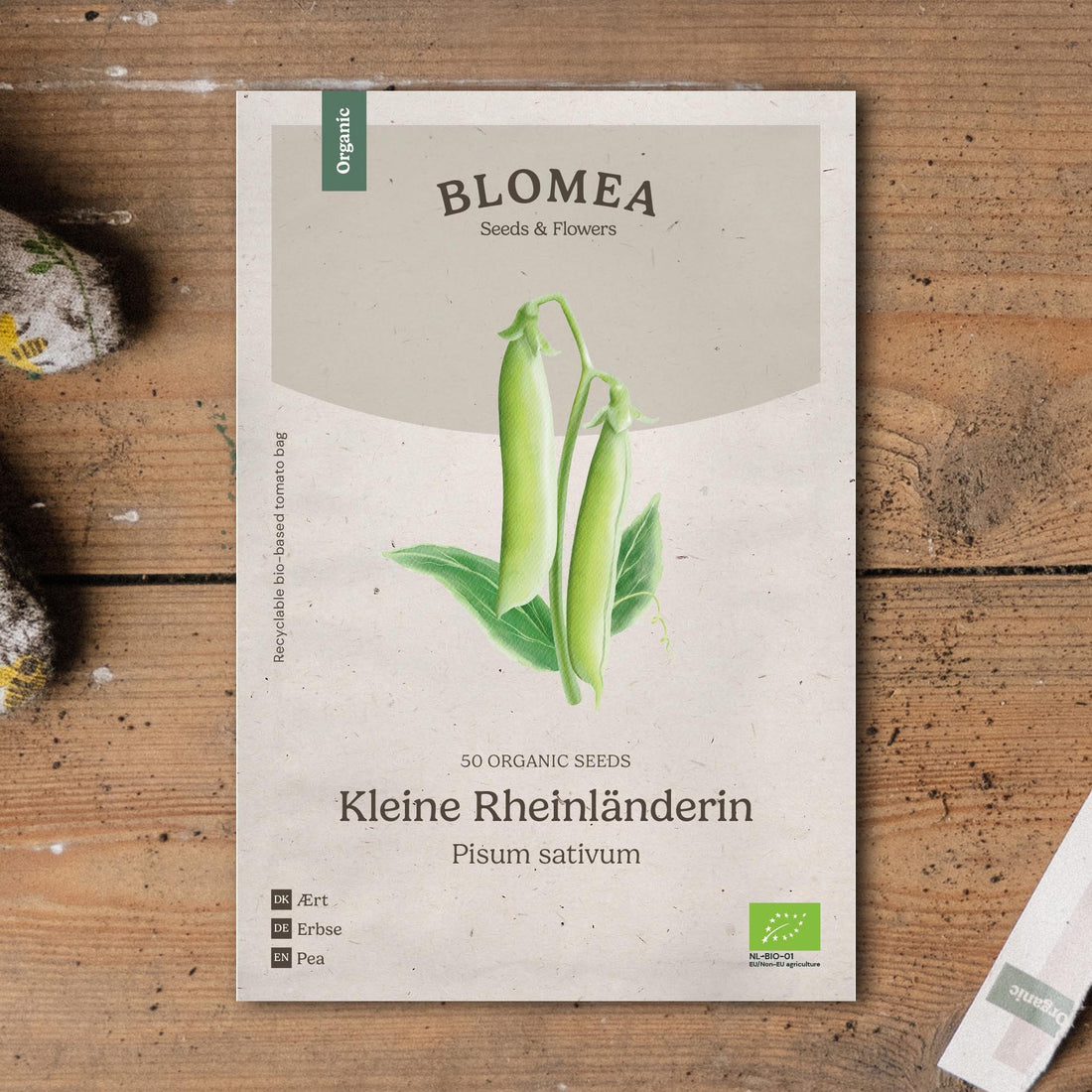 Erwtenzaden 'Kleine Rheinländerin' - 50 biologische zaden