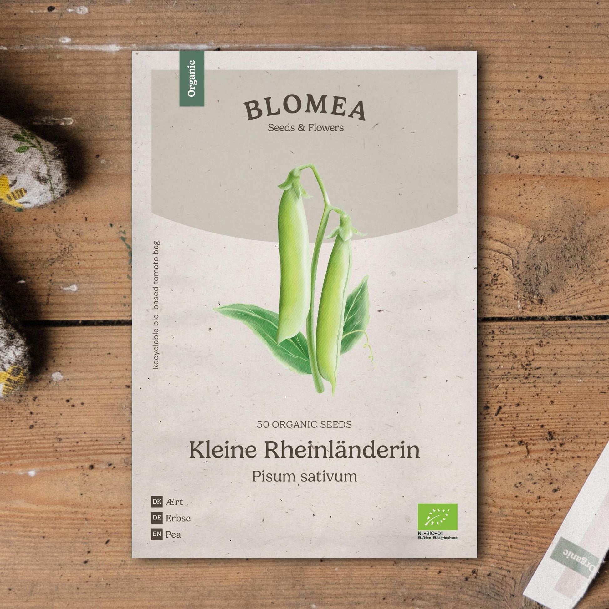 Erwtenzaden 'Kleine Rheinländerin' - 50 biologische zaden