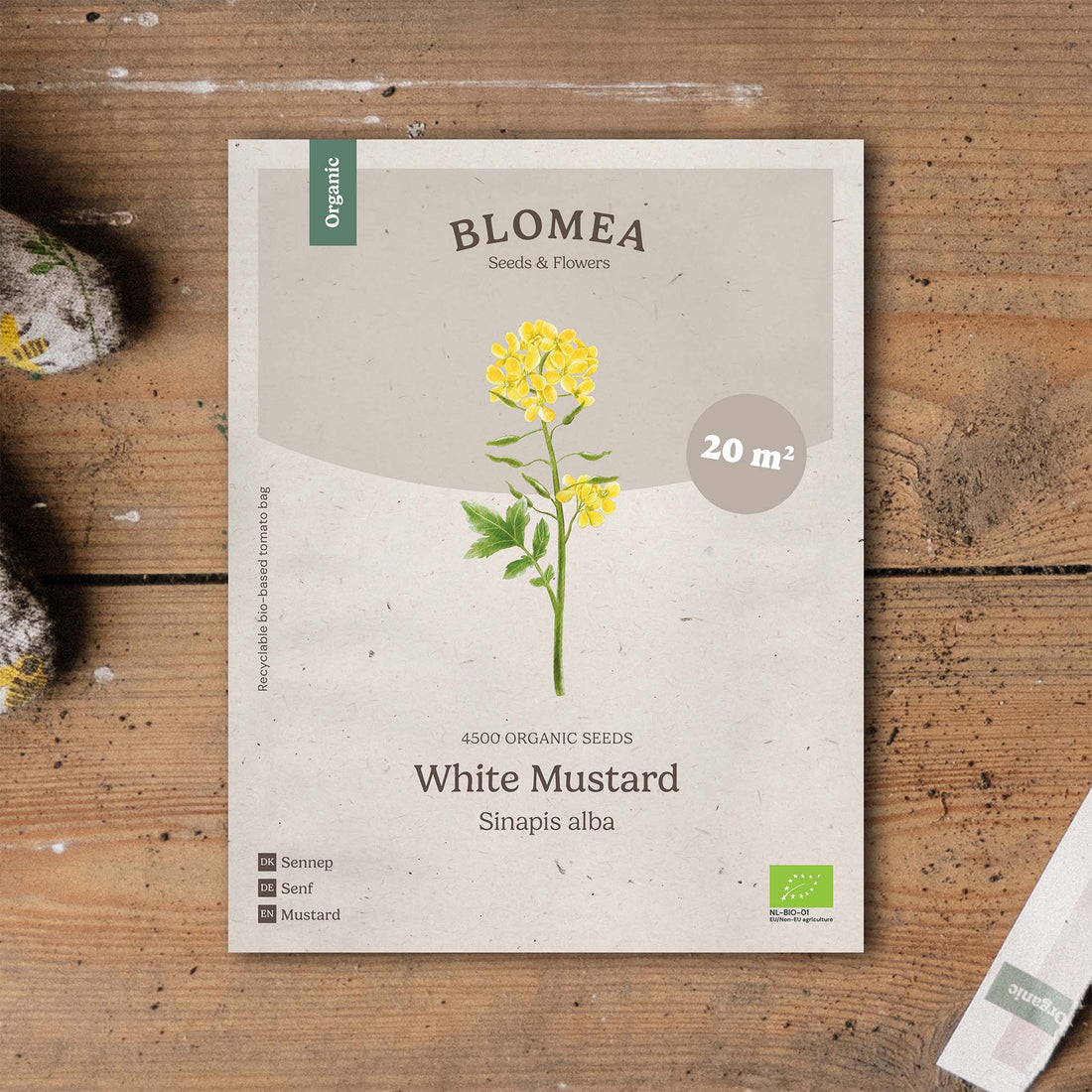 Groenbemesterzaden 'White Mustard' (20 m²)