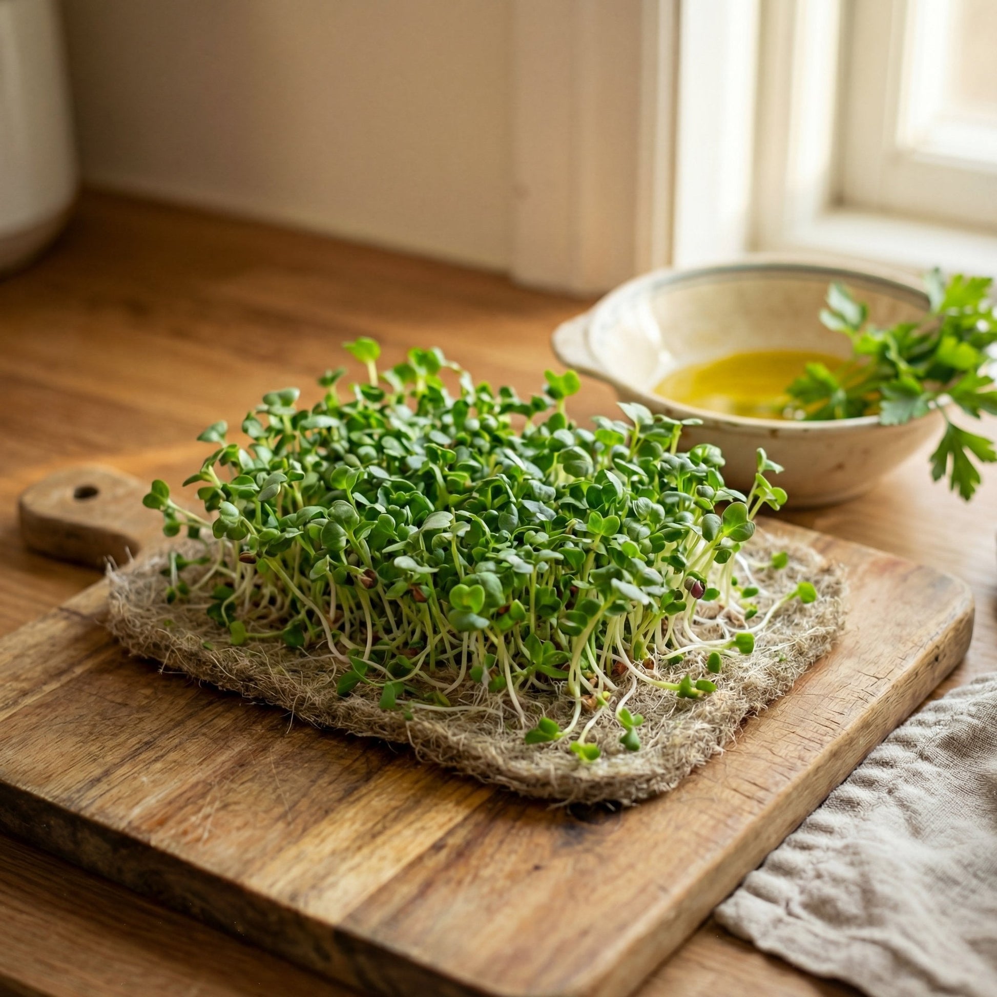Hennepmatten voor microgroenten, 10 stuks