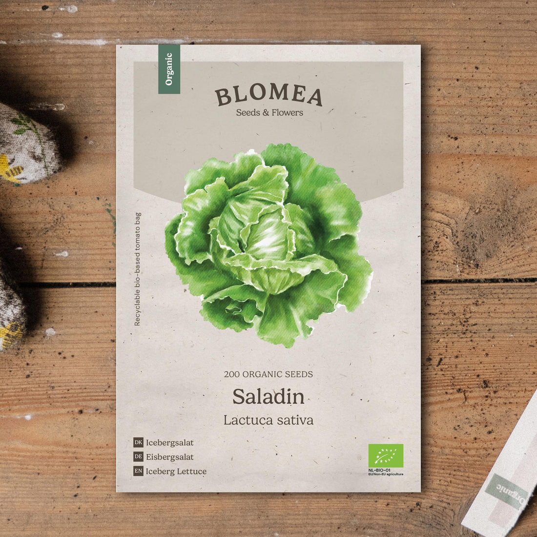 IJsbergsla zaden 'Saladin' - 200 biologische zaden