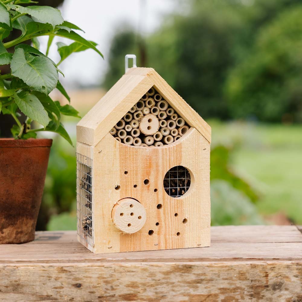 Insectenhotel, natuur, L: 15 cm B: 18 cm H: 28 cm