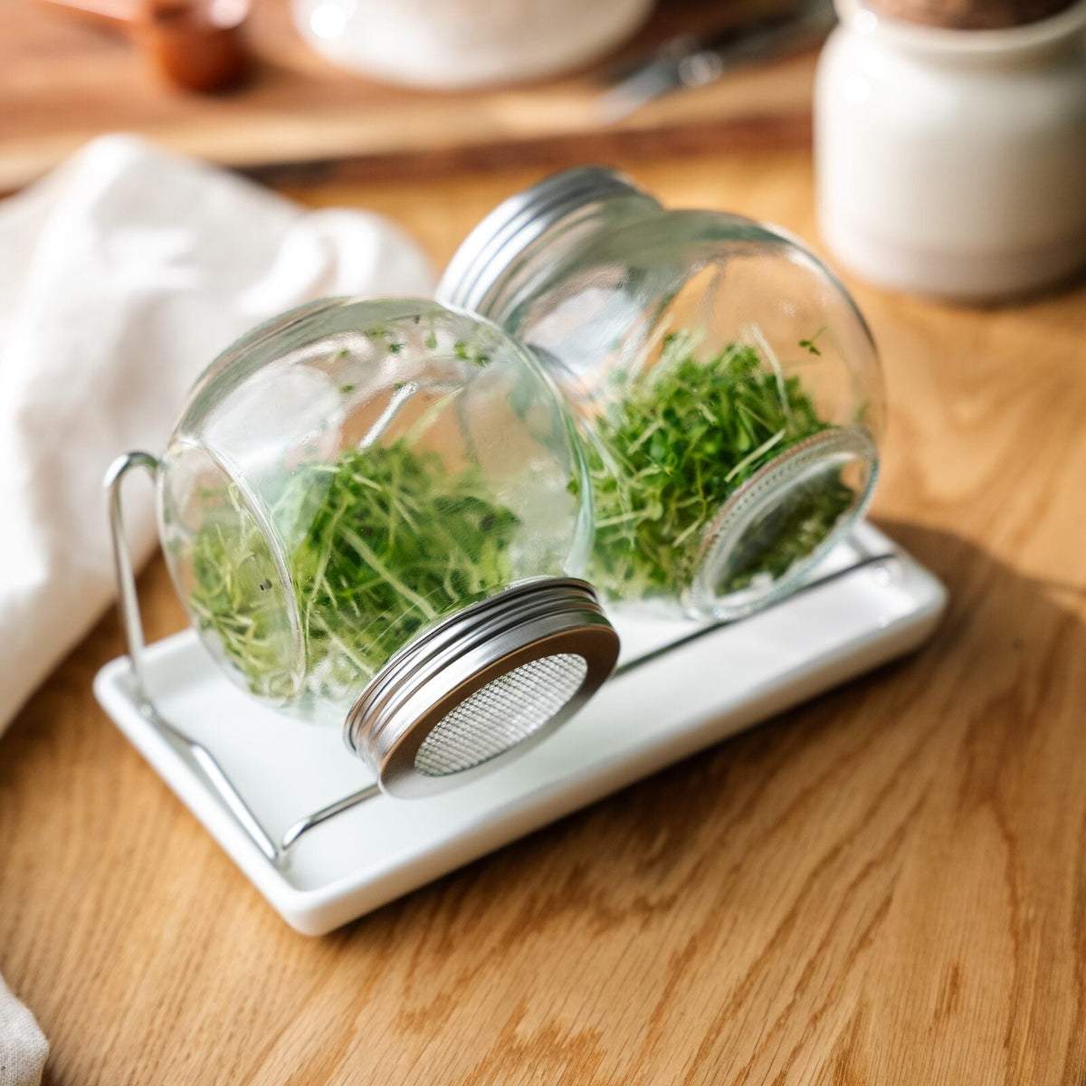 Kiemglas met druppelschaal