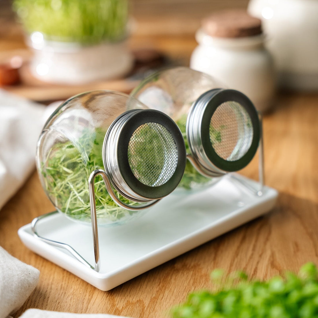 Kiemglas met druppelschaal