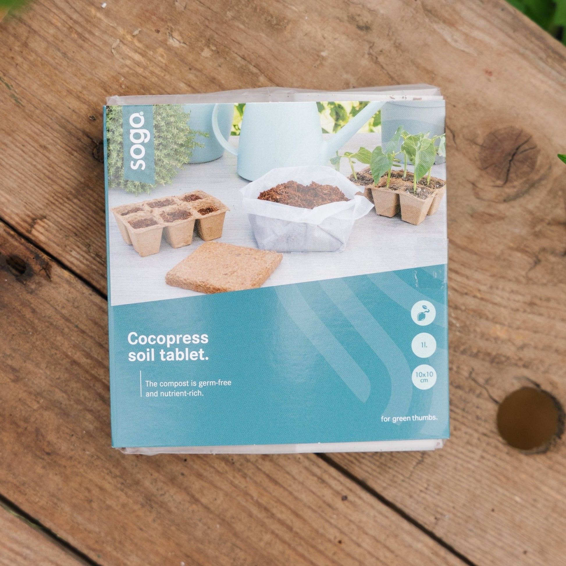 Kokosmulch 1 liter, 10x10 cm