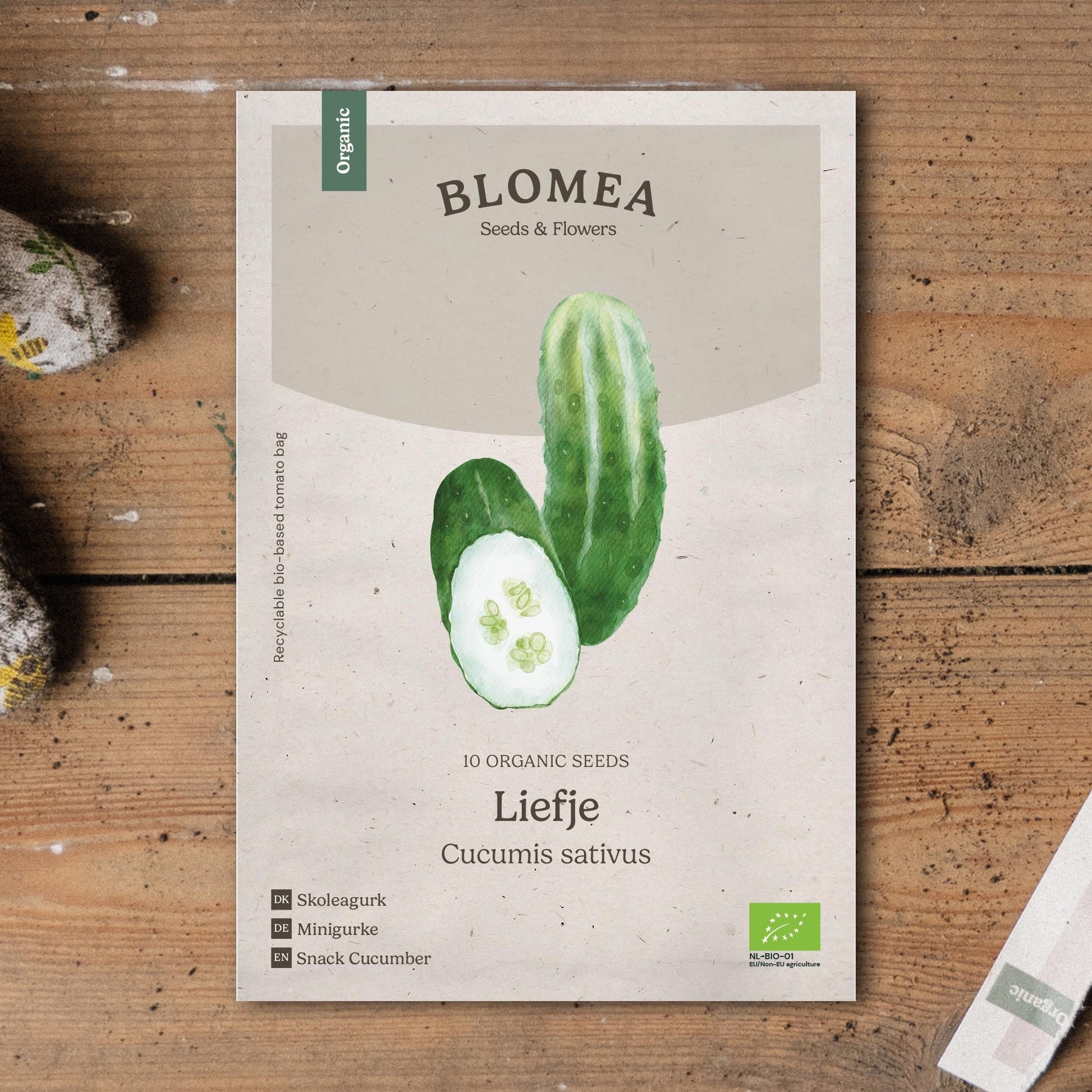 Komkommerzaden 'Liefje' - 10 biologische zaden