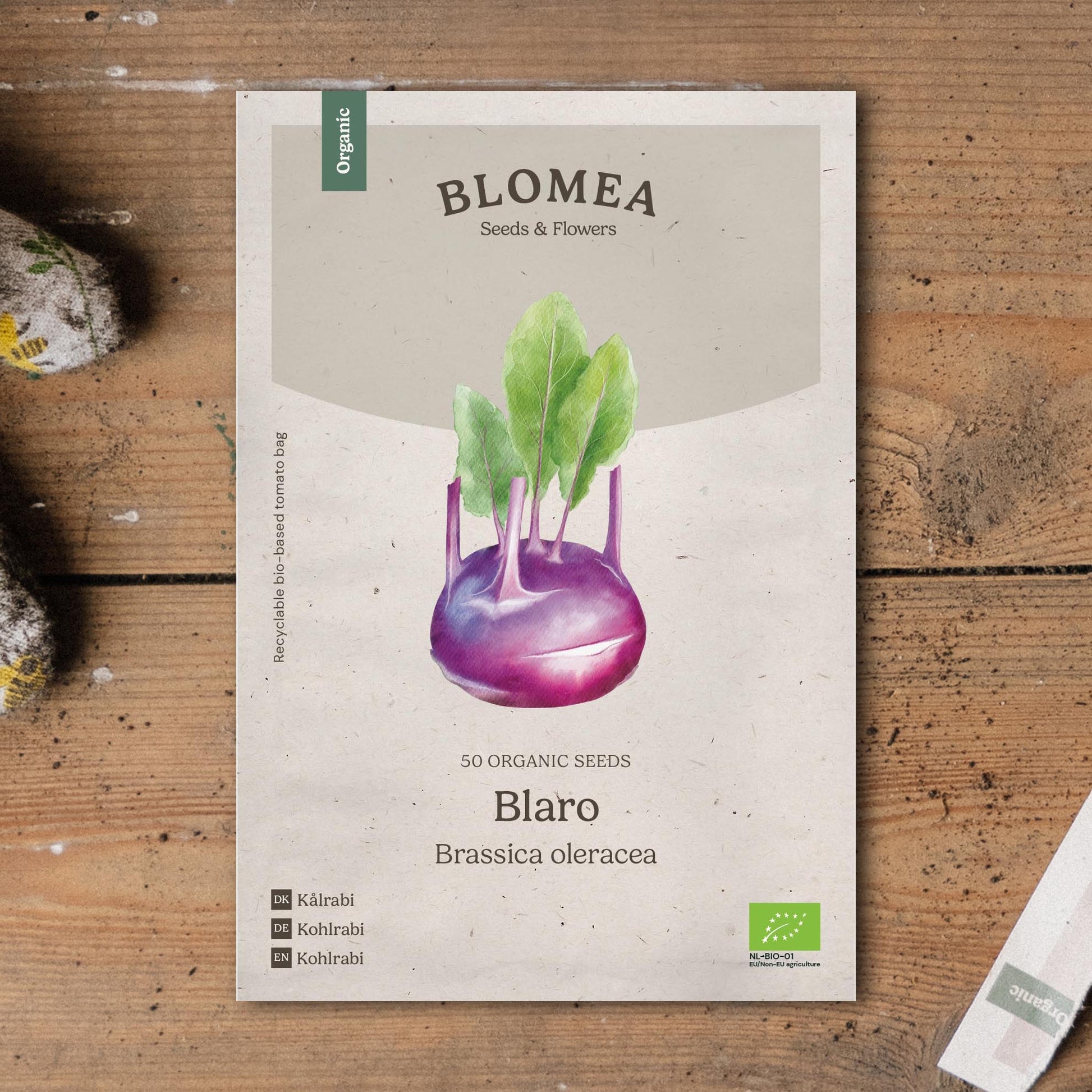 Koolrabi zaden 'Blaro' - 50 biologische zaden