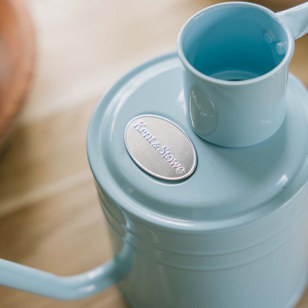 Metalen gieter voor binnen, 1 L, hemelsblauw