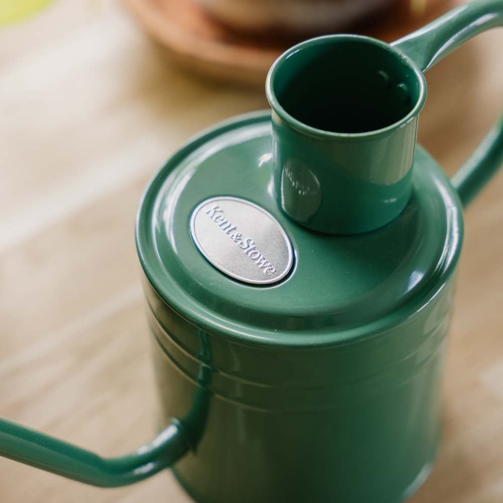 Metalen gieter voor binnen, 1 L, saliegroen