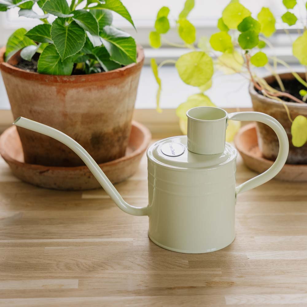 Metalen gieter voor binnen, 1 L, vintage crème