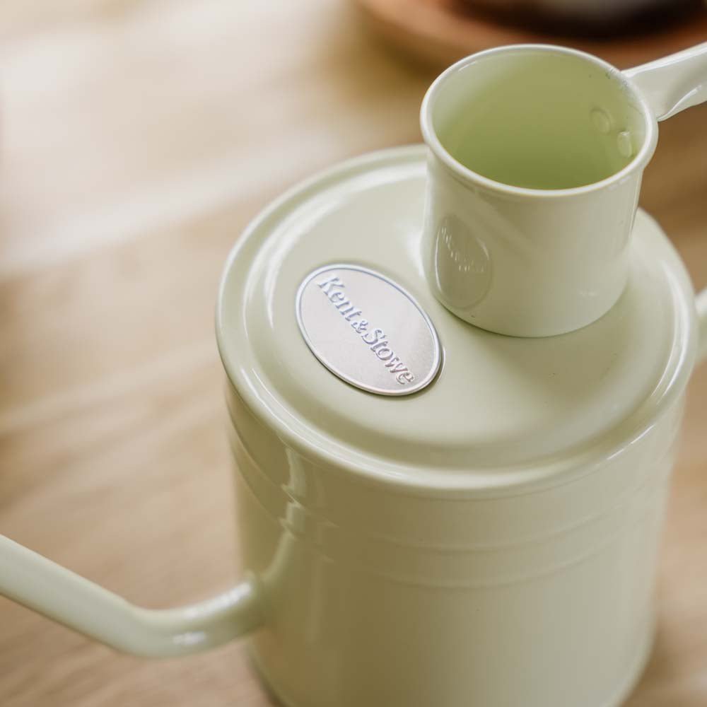 Metalen gieter voor binnen, 1 L, vintage crème