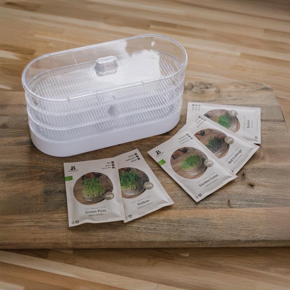 Microgroenten box met kiemtoren
