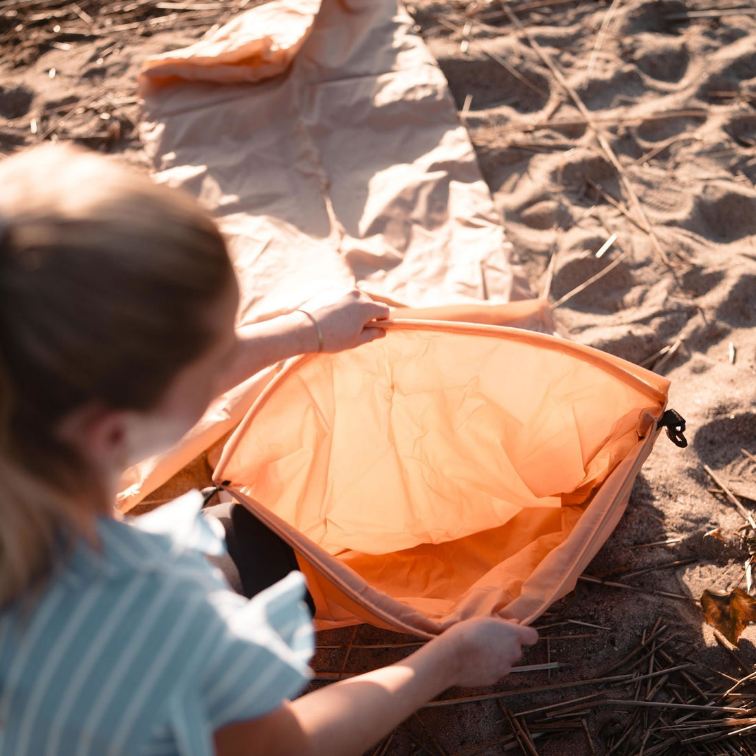 Opblaasbare ligstoel