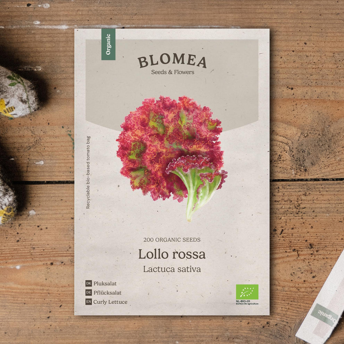 Pluksla zaden 'Lollo rossa' - 200 biologische zaden