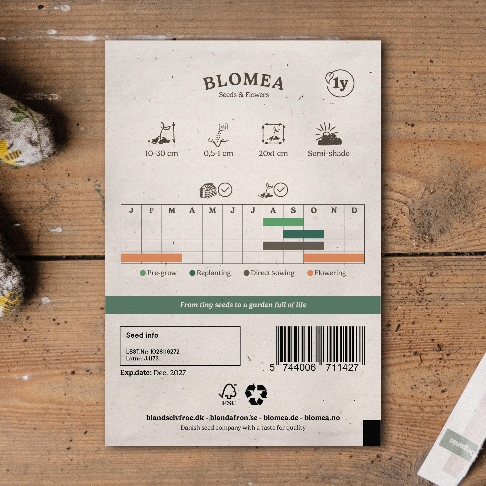 Postelein zaden 'Winter' - 1000 biologische zaden