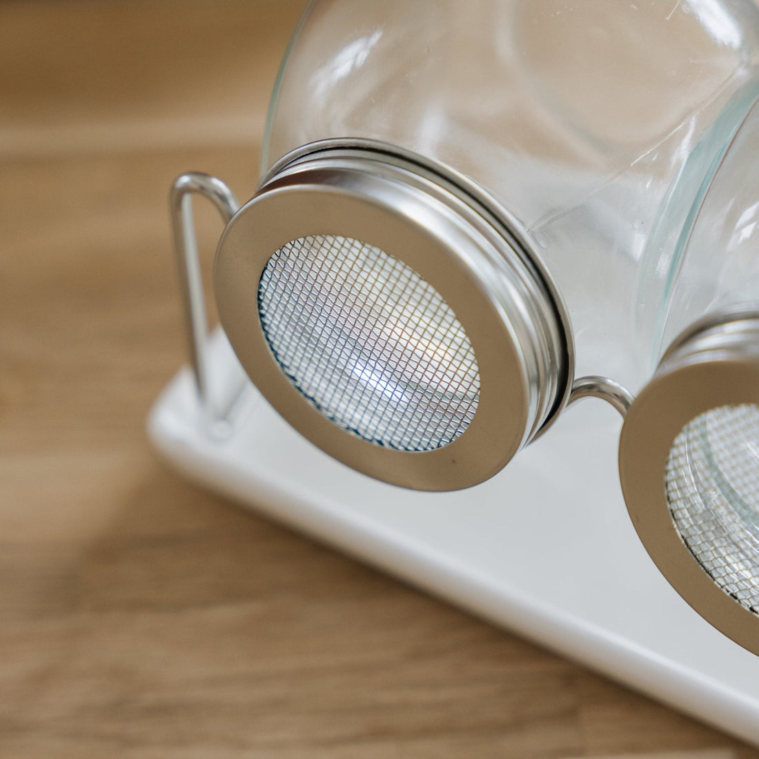 Spiegelglas set met dienblad