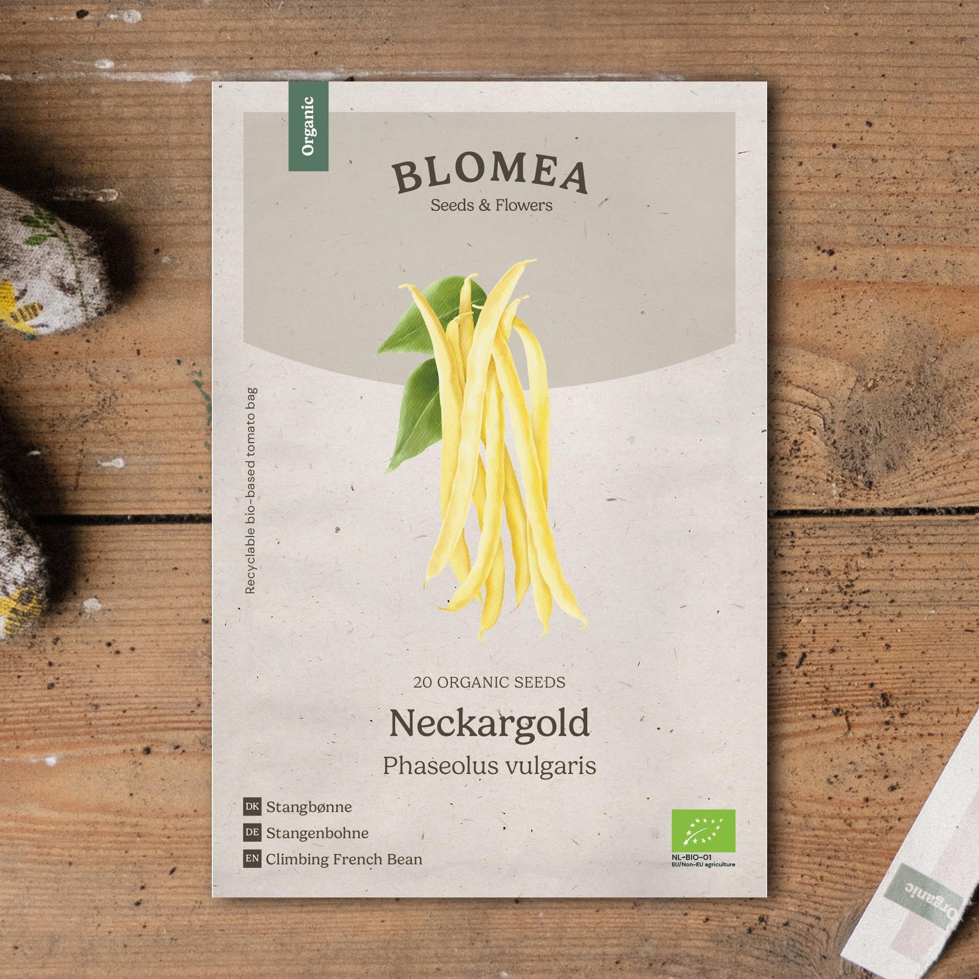 Stokbonenzaden 'Neckargold' - 20 biologische zaden