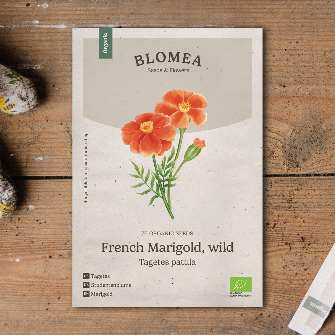 Tageteszaden 'Franse goudsbloem, wild' - 75 biologische zaden