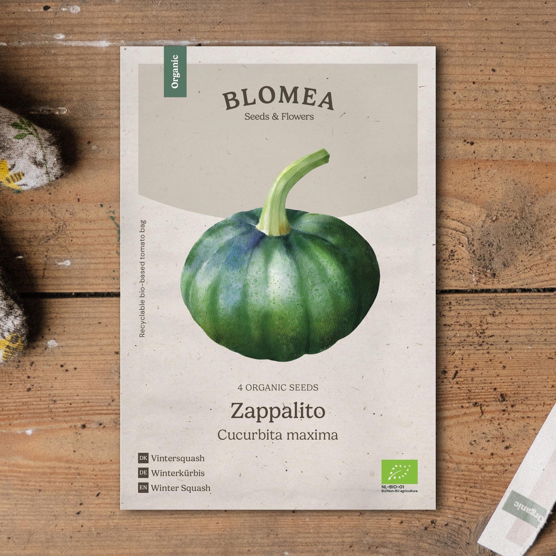 Winterpompoenzaden 'Zappalito' - 4 biologische zaden