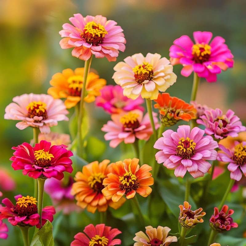 Zinnia zaden 'Carroussel' - 50 biologische zaden